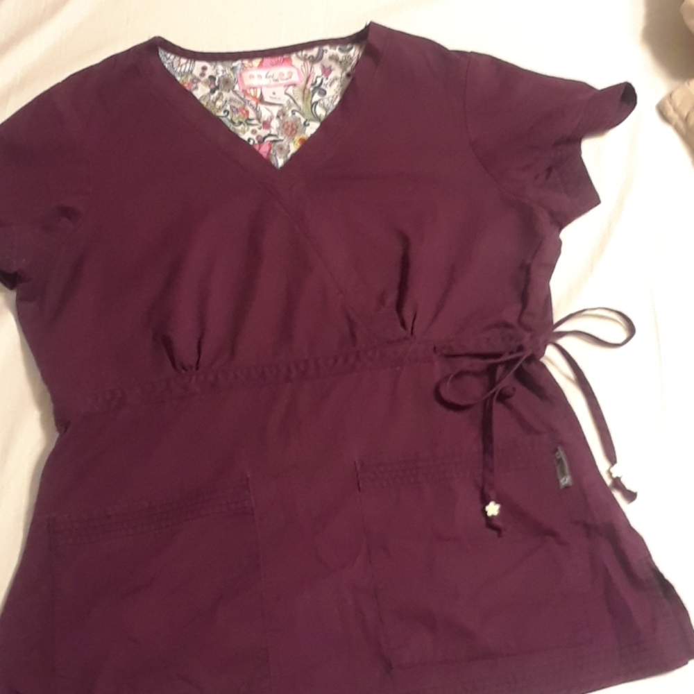 Koi Scrub Top